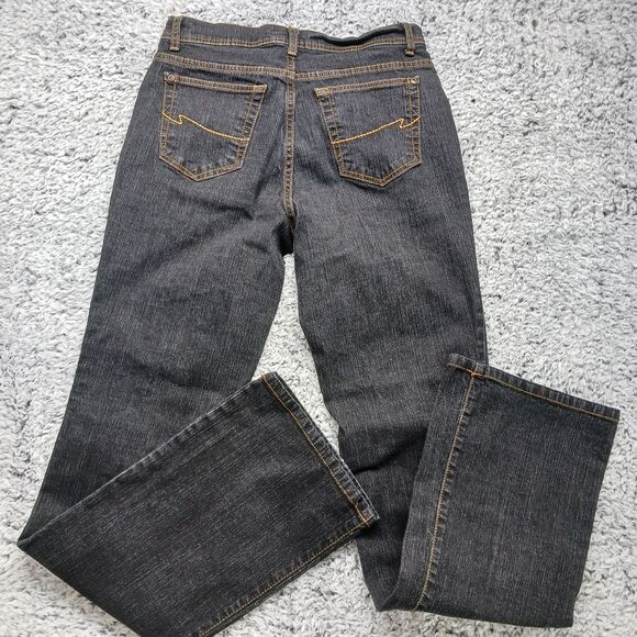Faded Glory Womans 8 Tall Stretch Bootcut Black Jeans. 5 Pockets. - Picture 9 of 12
